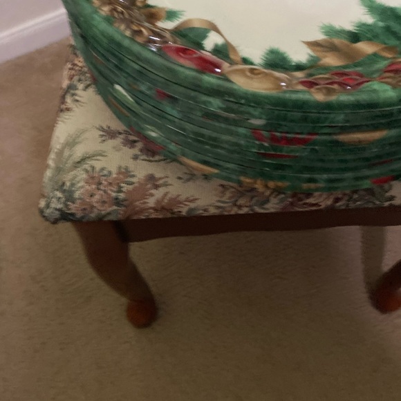 Vintage Set Of 9 Melamine 15”x15”Festive Holiday Large Round Serving 3D Platters - Picture 14 of 15